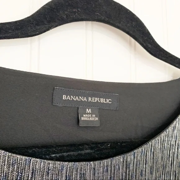 Banana Republic Metallic Ruched Long Sleeve Top - Picture 4 of 5